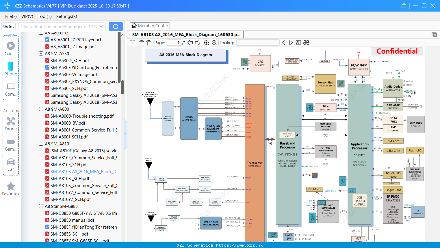 Samsung SM-A810S A8_2016_MEA_Block_Diagram_160630